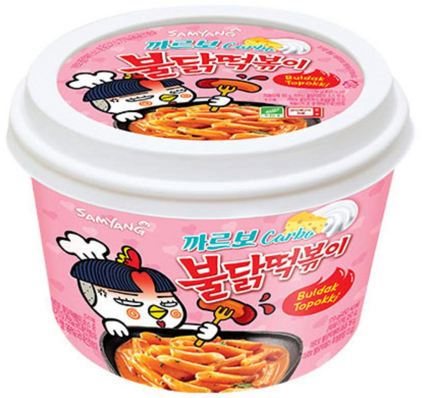 Buldak Hot Chicken Flavour Topokki Carbonara – Bild 2