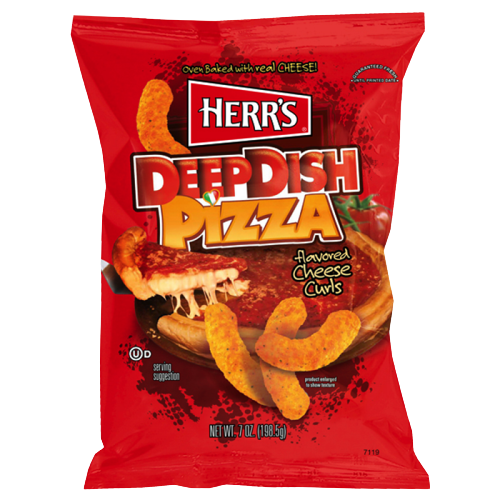 Herr's Deep Dish Pizza Cheese Curls big