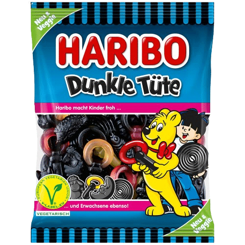 Haribo Dunkle Tüte veggie