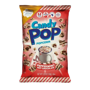 Candy Pop Peppermint Hot Chocolate Popcorn