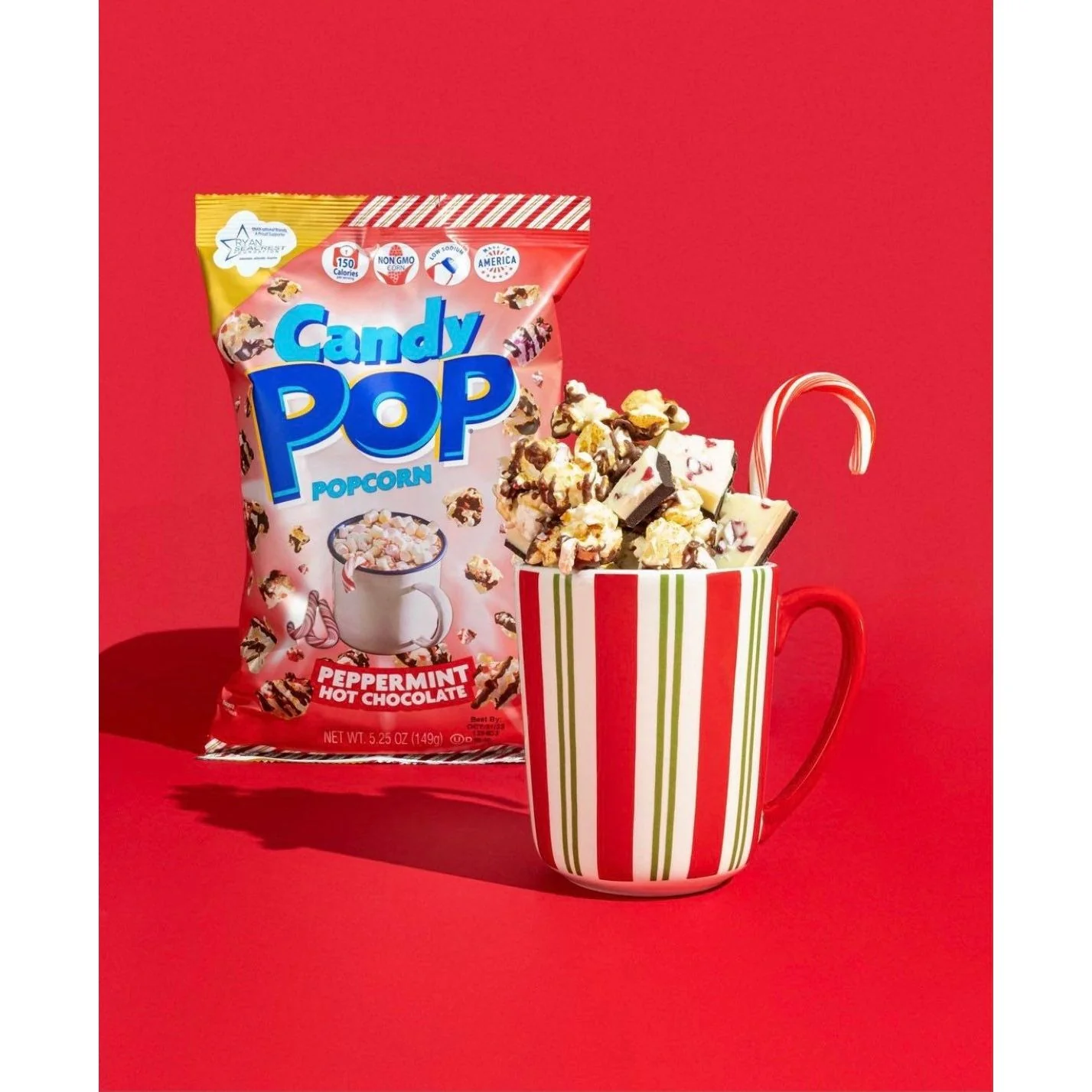 Candy Pop Peppermint Hot Chocolate Popcorn – Bild 2