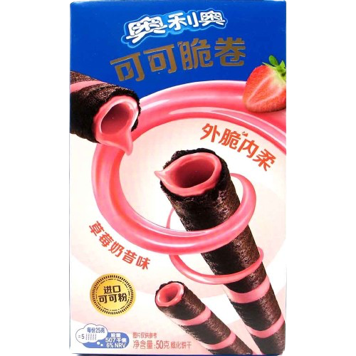 Oreo Wafer Rolls Strawberry