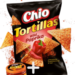 Chio Tortillas Wild Paprika mit Dip
